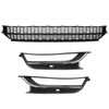 SecosAutoparts Front Bumper Lower Grille & Foglight Grill Cover Compatible