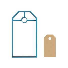 Gift Tag - Cookie Cutter / Sugar Cookie / Fondant / Clay (1304)