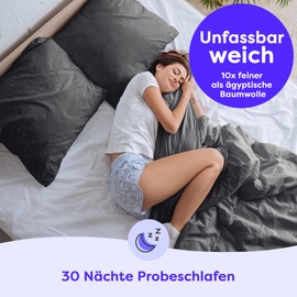 Wolkenfeld Pillowcase, 40 x 80 cm, Anthracite Grey, Cuddly, Soft and Non-Iron, Super Soft Pillowcase, Pillowcase with Concealed Zip