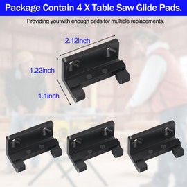 2610950101 Glide Pads Replacement Bosch Table Saw Parts 4100, 4100-09, 4100DG-09-4 Pack