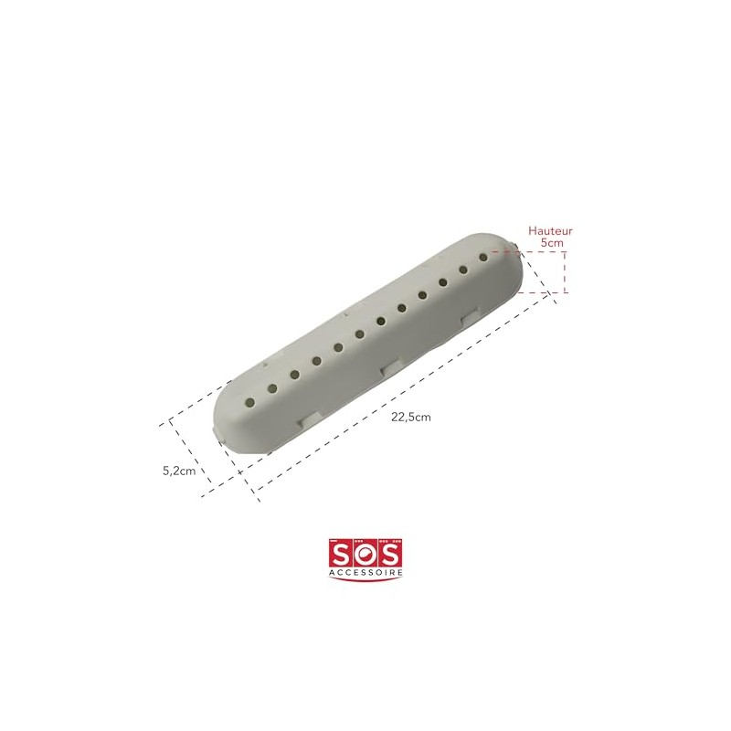 Whirlpool Washing Machine Drum Rib 12 Holes - 225 x