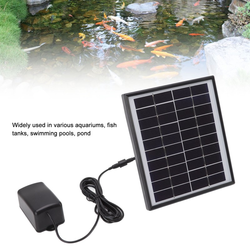 Solar Oxygen Pump 10V 6W Shockproof Small Lightweight Solar Water