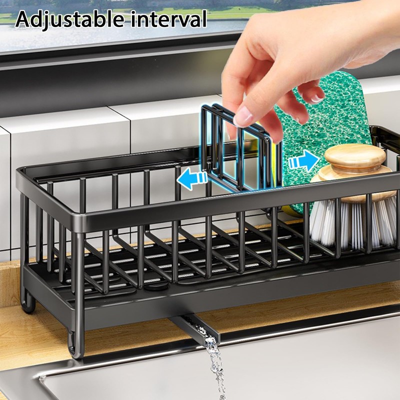 Koolkasa Kitchen Sink Organiser, Sponge Holder, Kitchen Sink Organiser with