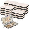 12Pack Stainless Steel Manicure Sets, 7pc Mini Travel Nail Grooming