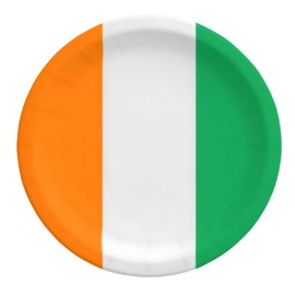 AKH® St Patrick's Day Paper Plates | Pack of 16 | 7 Inch Green Shamrock Disposable Plates | Irish Themed Party Tableware for St Paddy's Day Celebrations & Festive Gatherings