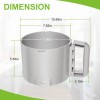 3 Quart Food Processor Gray Bowl For Robot Coupe R2