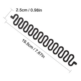 Tomedeks 2Pcs Hair Knitting Tool Fashion French Hair Styling Clip Twist Braid Hair Knitting Tool, For Girls and Ladies Sticky Fishbone DIY Hair Accessories-(Black & White)