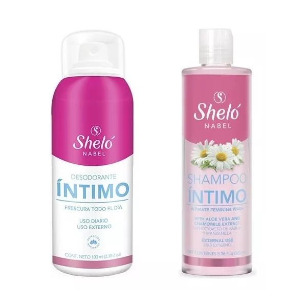 Sheló Nabel Kit Higiene Íntima Sheló Jabón Shampoo + Desodorante