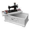 Sewing box sewing machine box sewing accessoires box 8,6x6,7x4,7' white
