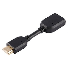 Zerone 4Pcs de Alta Velocidad HDMI 1.4 Macho a Hembra Cable de extensión Compatible 3D 4K 1080P Extensor HDMI Cable de Adaptador Dorado TV Stick, Chromecast, Switch, 360,