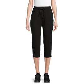 Athletic Work Women's Core Knit Capri (Medium, Black), 8-10