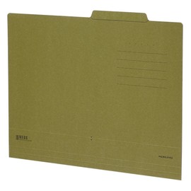 Kokuyo NEOS A4 Paperboard Individual Folder, Olive Green A4-NEIF-DG