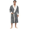 Alexander Del Rossa Men's Plush Sherpa Robe, Warm Bathrobe with