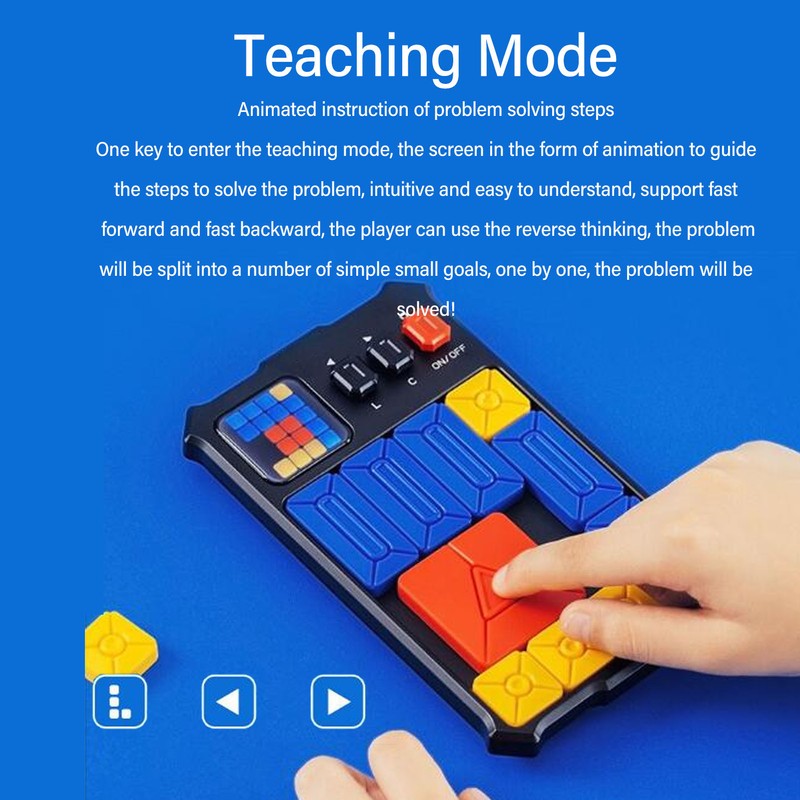 Electronic Slide Puzzle Game Over 500 Levels Educational Challenges Sliding