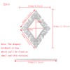 Mewutal 2 Pack Silver Curtain Tiebacks Square Curtain Holdbacks Plastic