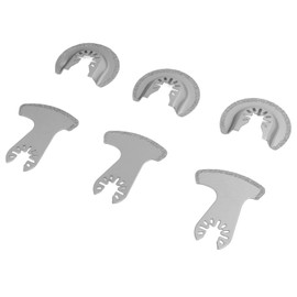 Diamond Multi Tool Saw Blades, Standard Size Oscillating Blades, Pack of 6, Wear-Resistant for Grinding and Shaping Stones