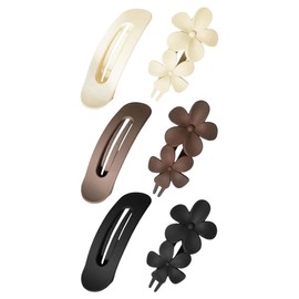 GNHG 6 Stück Haarklammer Groß,Entenschnabel Haarspange,Kunststoff Rutschfester Haarspangen Damen Haar Mit Starkem Halt,Groß Haarklammern Haarstyling-Zubehör Für Damen Mädchen Dickes Und Dünnes Haar