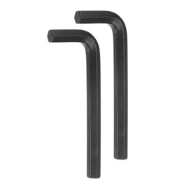 sourcing map 2pcs Hex Key Wrench 7/16" L-Shape Hexagon SAE Wrenches Chrome Vanadium Steel Repairing Tool for Home Repair, Black