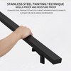 6FT Matte Black Handrails Kit for Indoor Outdoor Stairs，Modern Aluminum