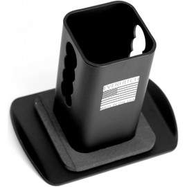 eVerHITCH USA American Flag Metal Hitch Cover (Fits 2" Receivers, Black Flag with Thin Blue line)