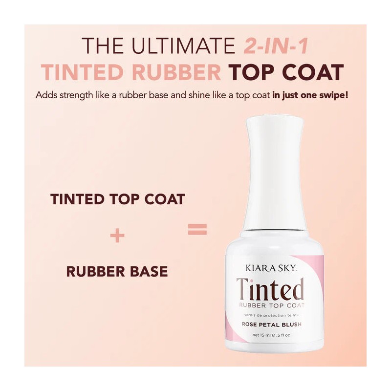 Kiara Sky Tinted Rubber Top Coat Cashmere Delight