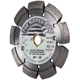 Delta Diamond Ripper Pro Premium 5 Inch X .250 Crack Chaser Diamond Blade, 7/8"-5/8" Arbor, V Shaped for Crack Repair in Concrete, Asphalt (5" X 1/4")