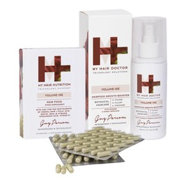 My Hair Doctor Volume-ise Hair Growth Booster (150ml) & Nutritional Supplements (60 Capsules) Set - Fine Hair Growth Serum & Hair Growth Vitamins Set - Hair Vitamins For Growth and Hair Loss Treatment