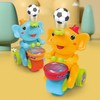 Musical Walking Elephant Drummer Toy Blowing Ball Elephant Toys with
