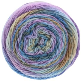 LANA GROSSA Meilenweit Colour Mix | Merino Wick Yarn with Colour Gradient for Socks, Machine Washable | Hand Knitting Yarn Made of 75% Virgin Wool and 25% Polyamide | 100 g Wool for Knitting &