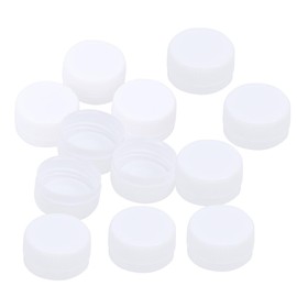 SUPVOX 100pcs Plastic Bottle Caps Crafts DIY Colorful Drink Bottle Covers Kindergarten Kids Art Projects(White)