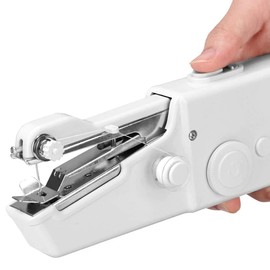 Retoo Electric Mini Sewing Machine with 3 Thread Spools, Portable Hand Sewing Machine with Easy to Use, Mini Sewing Machine, Handheld Sewing Set, Travel Sewing Kit, Home Sewing Kit, Hand Sewing