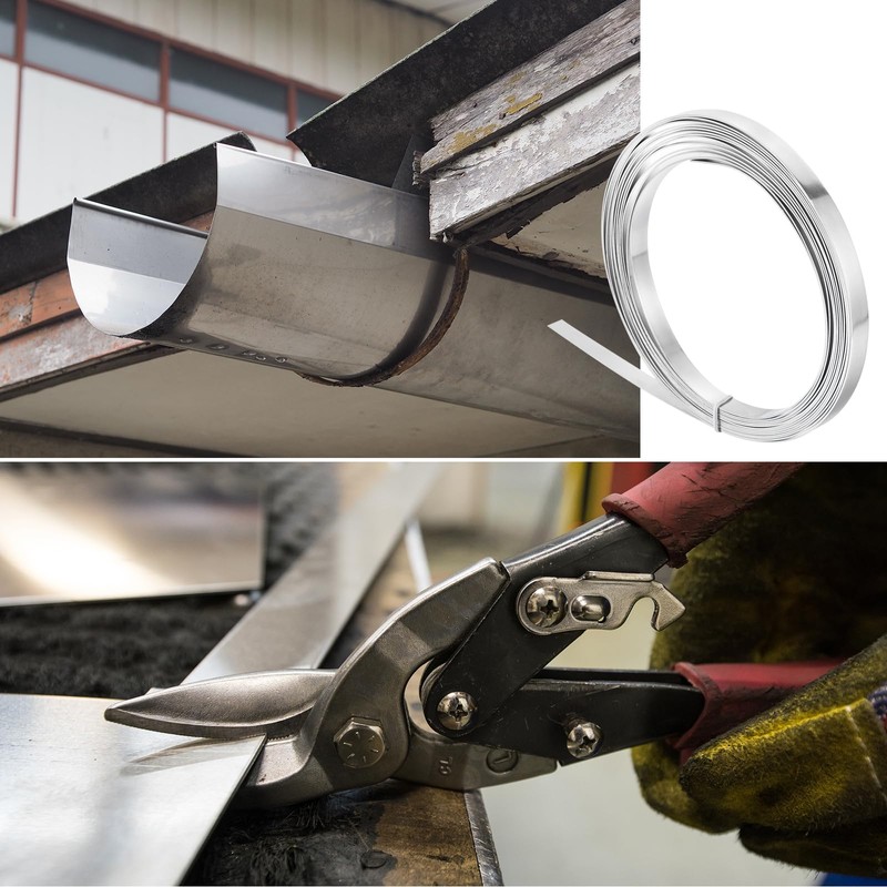 sourcing map Aluminum Metal Roll, 5000mm x 10mm x 0.8mm