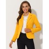 Allegra K Women's Work Office Blazer Stretch Lapel Collar Long