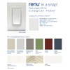 Leviton RK15X-WW Renu Switch Color Change Kit, White on White