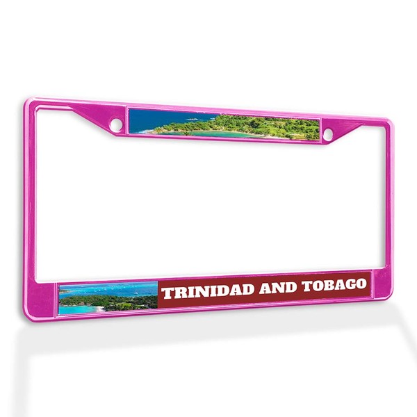 Fastasticdeals Metal Insert License Plate Frame Trinidad and Tobago C