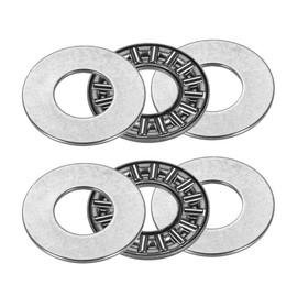 sourcing map 2 x AXK1226+2AS Needle Bearing with 2 Washers 12 mm ID 26 mm OD 2 mm Thick GCr15