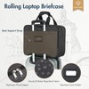 Lekebobor Rolling Laptop Bag - Rolling Laptop Briefcase on Wheels