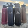 COOLREADY Water Bottle 40oz with Straw Lid and Chug Lid,