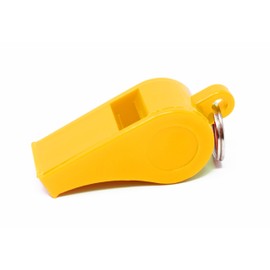 Adoretex Sport Guard Pea Coach Plastic Whistle with Lanyard (US, Alpha, One Size, Regular, Regular, Yellow)