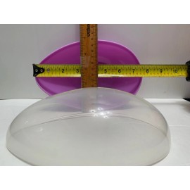 New Jumbo Large Purple Fillable Plastic Egg 5” W x 7.5” L x 5” D Big in Diameter