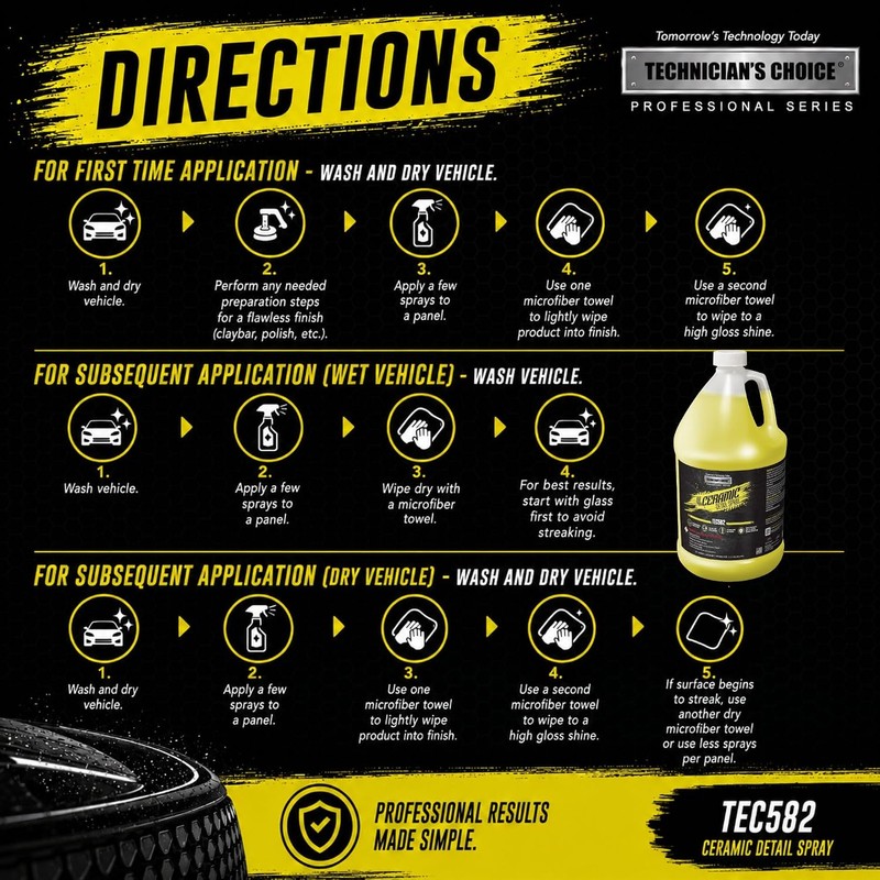 TEC582 CERAMIC DETAIL SPRAY (1 Gallon)