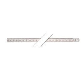 HELIOS-PREISSER 0460227 Biegsamer Stahlmaßstab rostfrei, Teilung : B, 300 x 30 x 1 mm