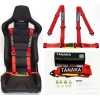 TANAKA 1 TANAKA UNIVERSAL RED 4 POINT BUCKLE RACING SEAT