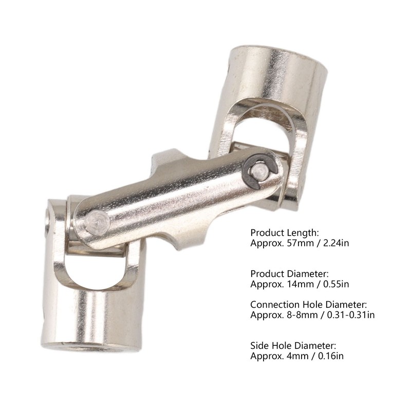 RC Universal Joint Shaft 8mm to 8mm 3 Section Rotatable