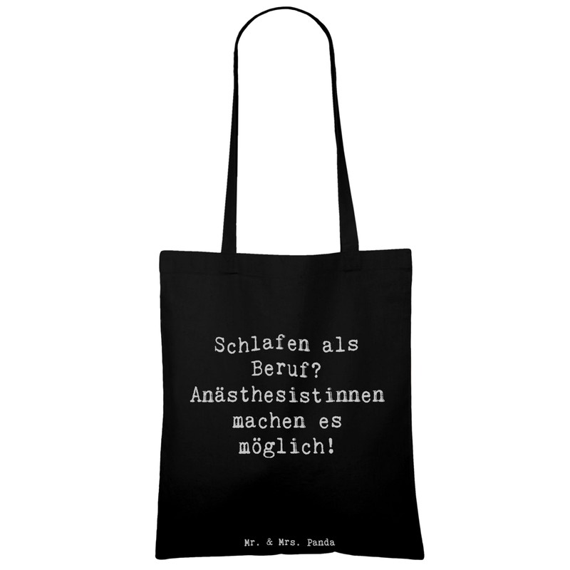Mr. & Mrs. Panda Tote Bag Saying Anaesthesiologist Joy -