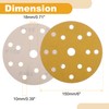 Partuto 50 Pcs 6" 15 Hole 150 Grit Universal Sanding