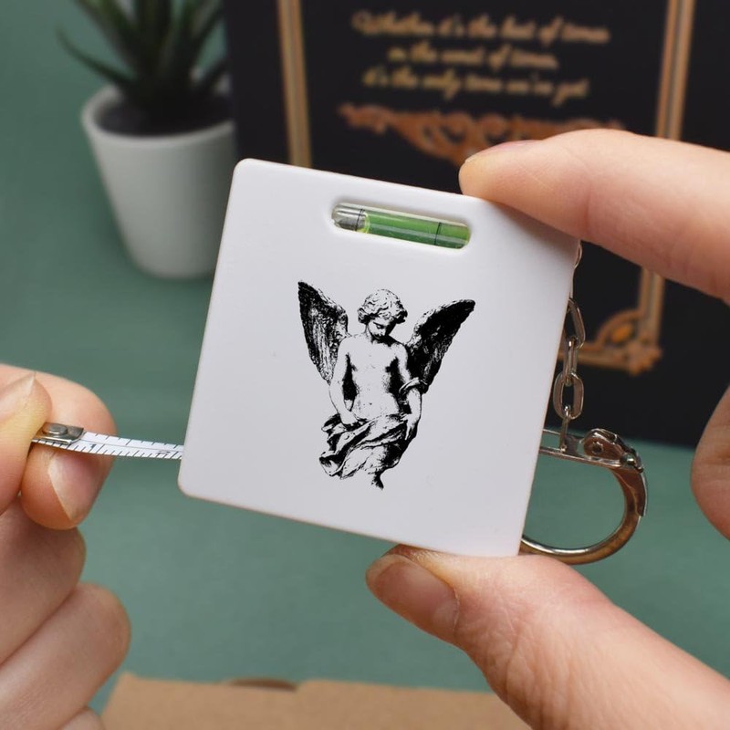'Angel Statue' Keyring Tape Measure/Spirit Level Tool (KM00043100)