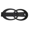 GARDINIA Black Metal Infinity Magnetic Tie Back Curtain Tiebacks for