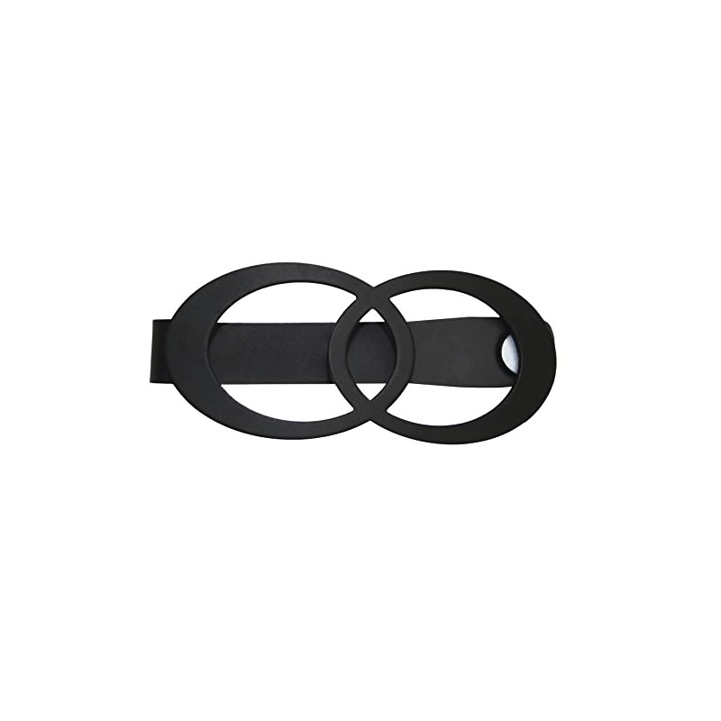 GARDINIA Black Metal Infinity Magnetic Tie Back Curtain Tiebacks for