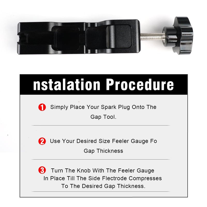 Spark Plug Gap Tool with Tester for Gapping Set in